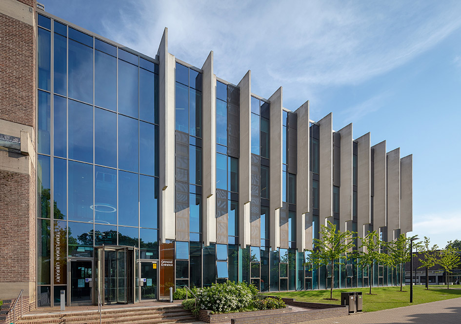 Glazing helps a university library move from Brutalist to beautiful ...